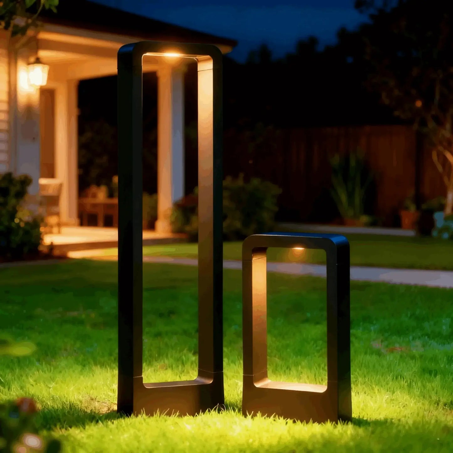 Nuvlight Modern Black Metal LED Path Light – Outdoor Garden Lighting