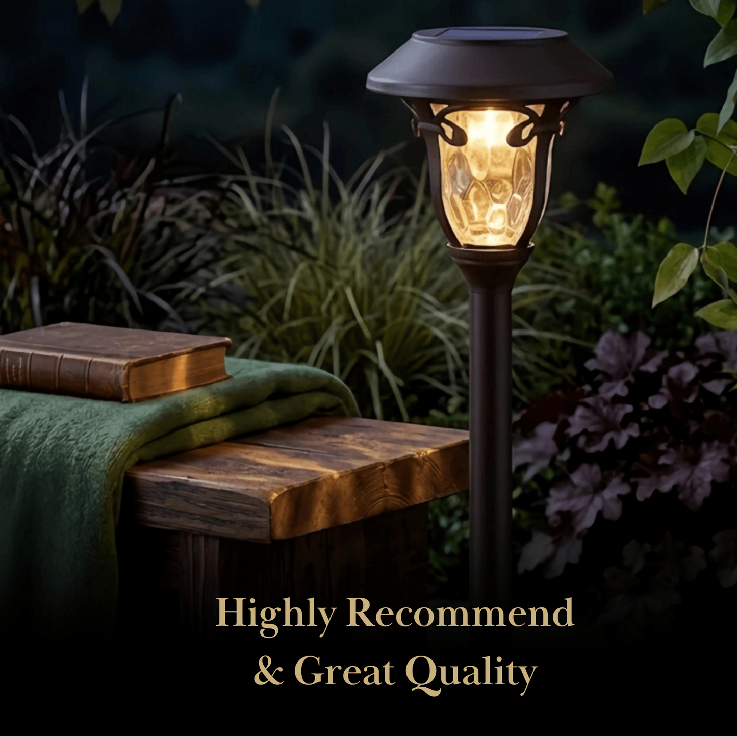 Irondale Industrial Bowl-Shaped Solar Pathway Light – Coffee Metal Outdoor Lamp