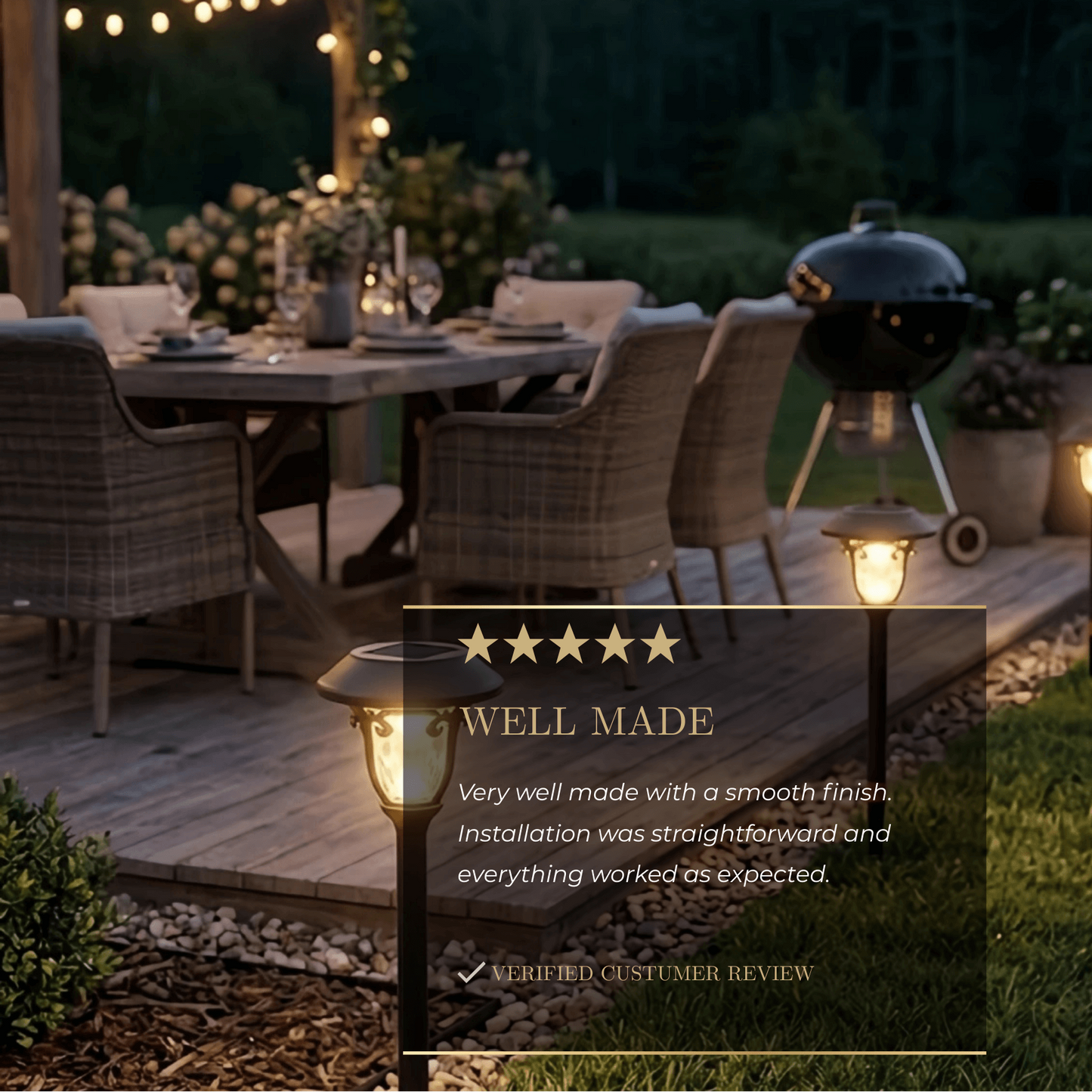 Irondale Industrial Bowl-Shaped Solar Pathway Light – Coffee Metal Outdoor Lamp
