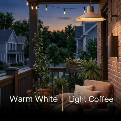 Irondale Industrial Metal Outdoor Wall Lamp - Dark Coffee Wide Cone