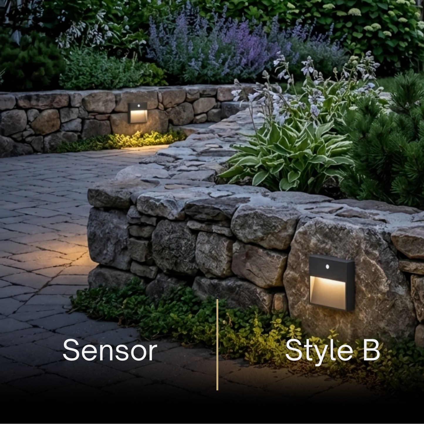 Irondale Industrial Rectangular Outdoor Deck Step Light - Black Metal for Stairs
