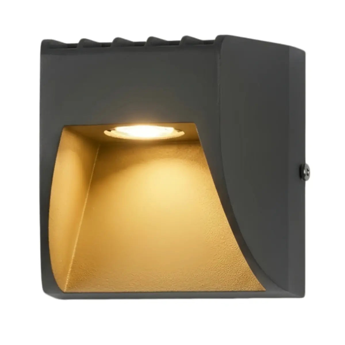 Irondale Industrial Geometric Outdoor Wall Lamp - Black Metal for Garden