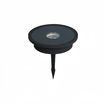 Irondale Industrial Outdoor Deck Step Lights - Black Round Metal Design for Garden