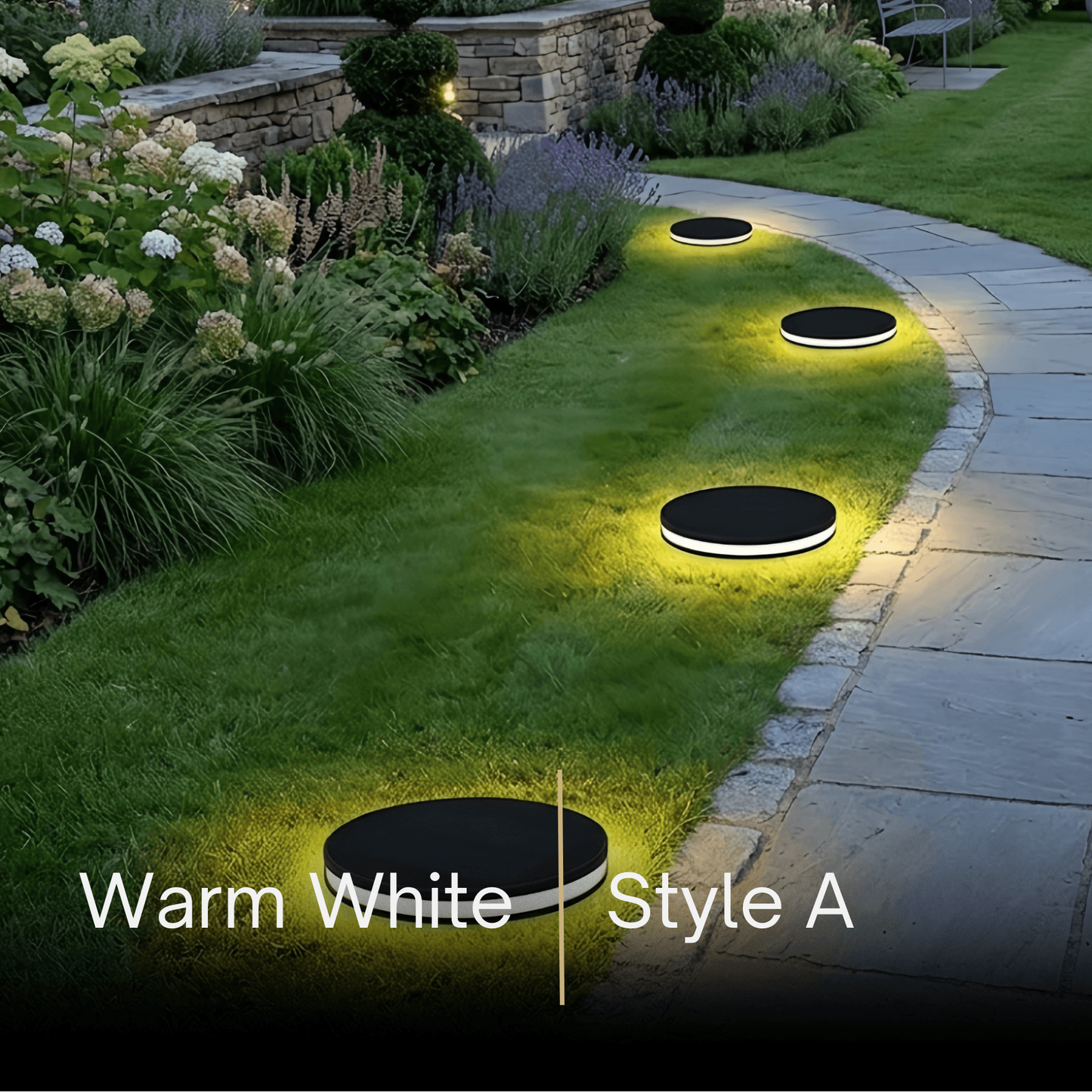 Irondale Industrial Outdoor Deck Step Lights - Black Round Metal Design for Garden