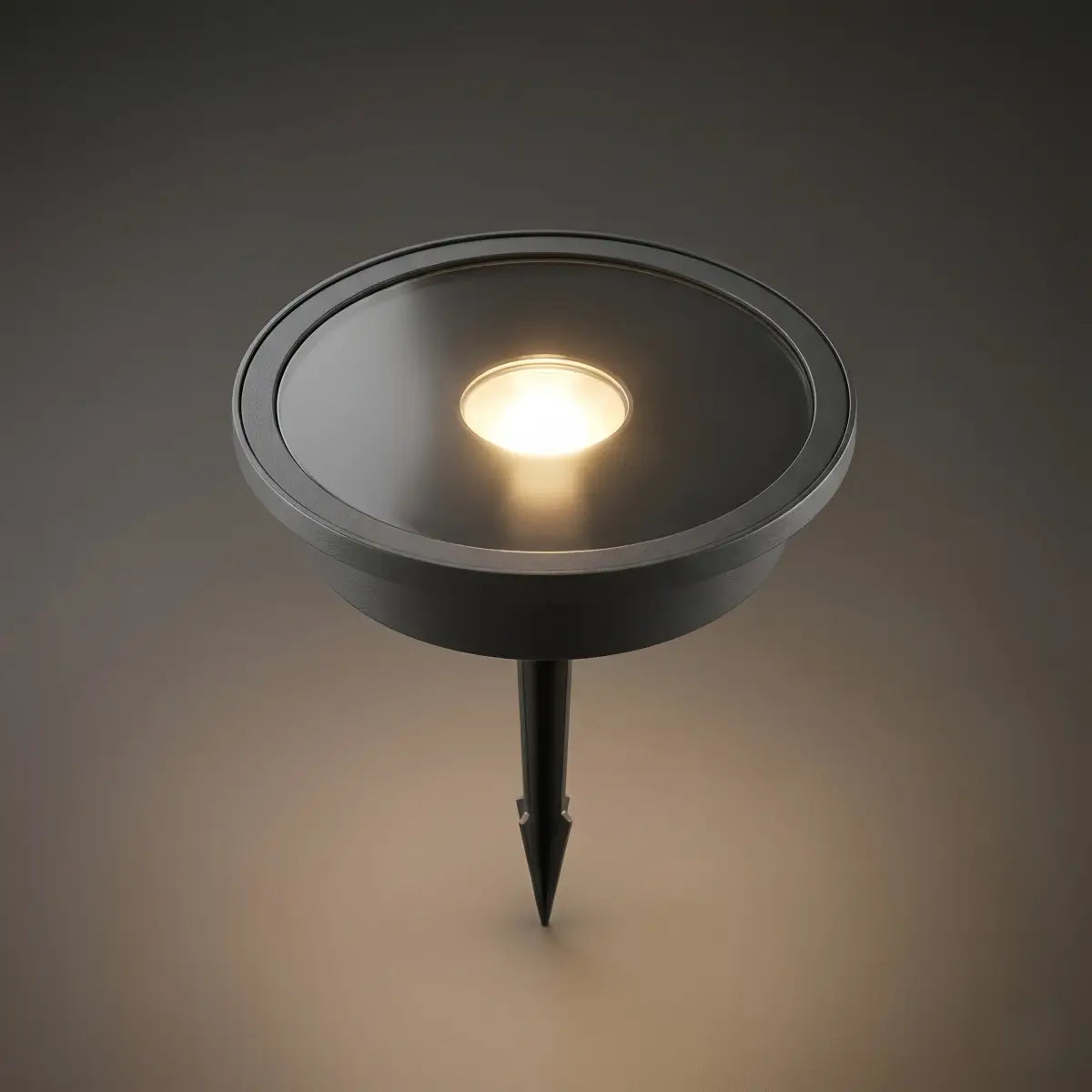 Irondale Industrial Outdoor Deck Step Lights - Black Round Metal Design for Garden