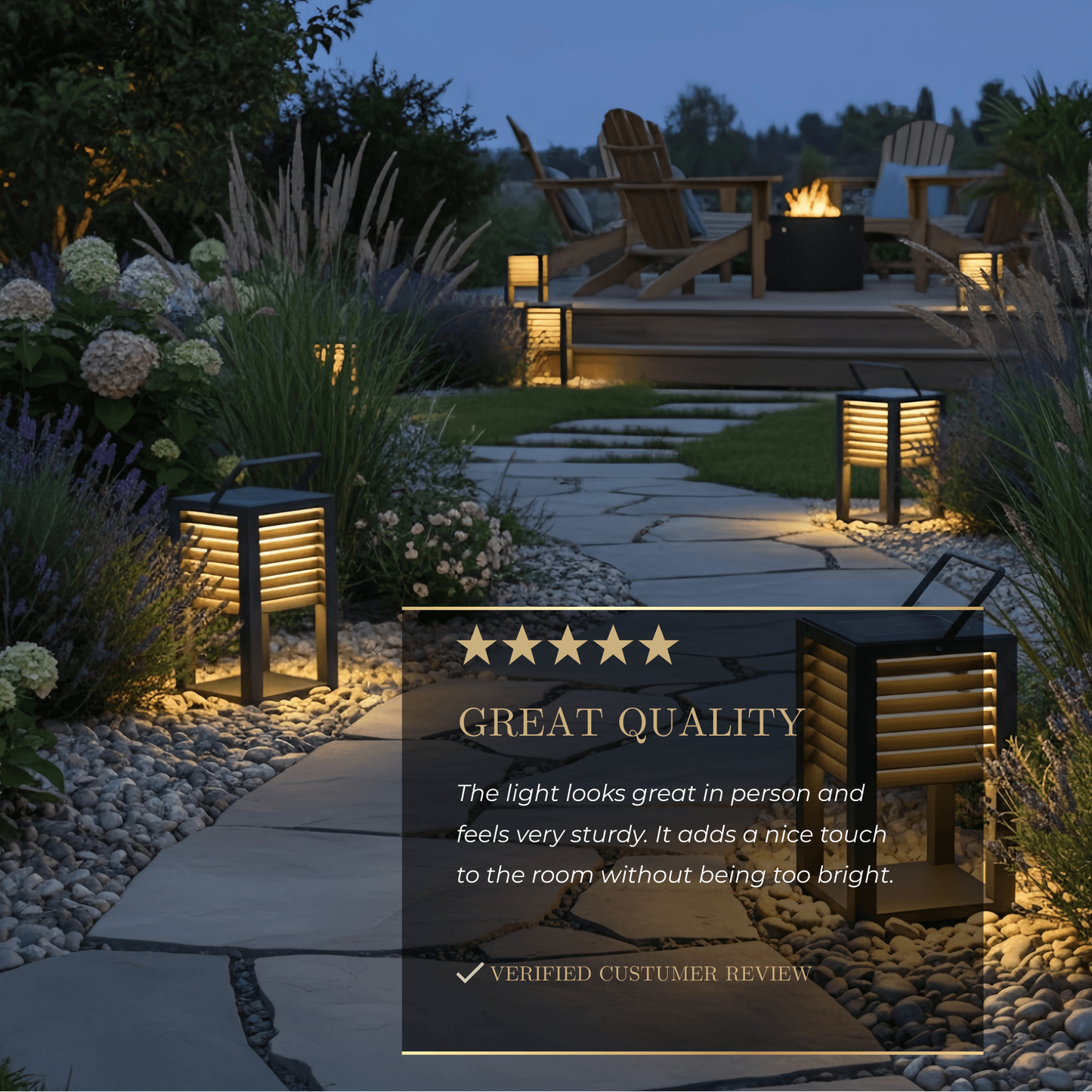 Irondale Modern Solar Outdoor Floor Lamp – Rectangular Black Lantern Light Garden/Patio