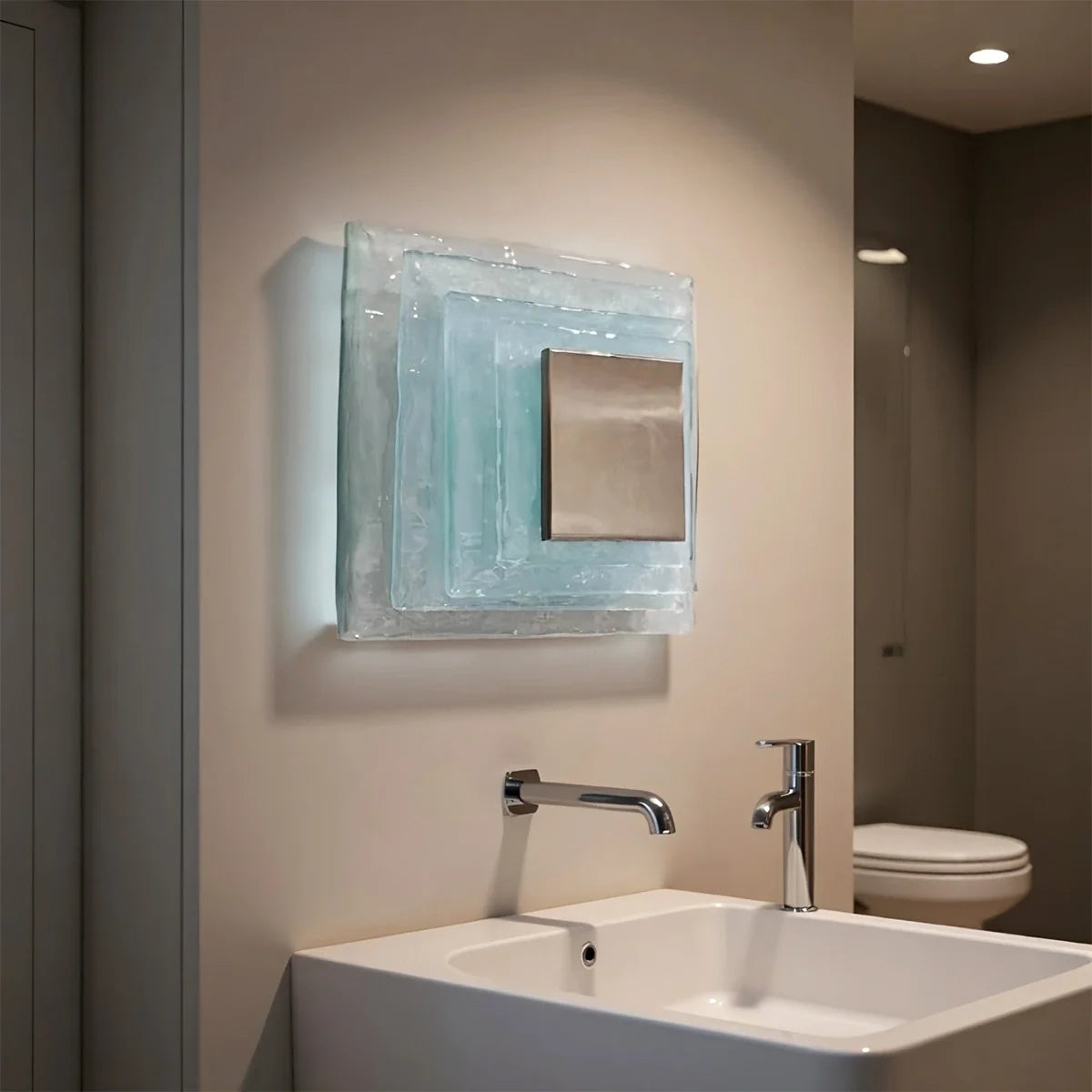 Murano Water Ripple Wall Sconce - Hand-Blown Italian Glass Art Lamp for Luxury Interiors