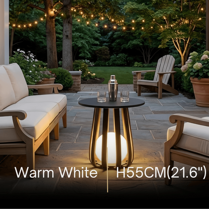 Irondale Modern Metal Solar Outdoor Floor Lamp - Weatherproof Black for Patio/Garden