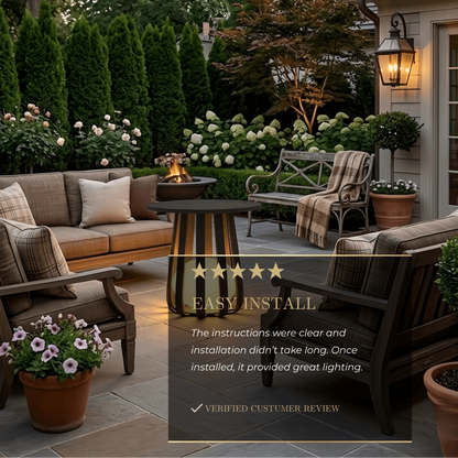 Irondale Modern Metal Solar Outdoor Floor Lamp - Weatherproof Black for Patio/Garden