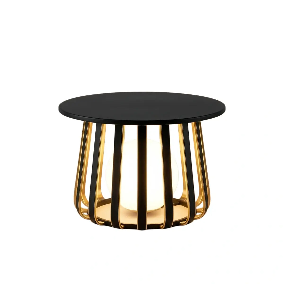 Nuvlight Modern Metal Solar Outdoor Floor Lamp - Weatherproof Black for Patio/Garden