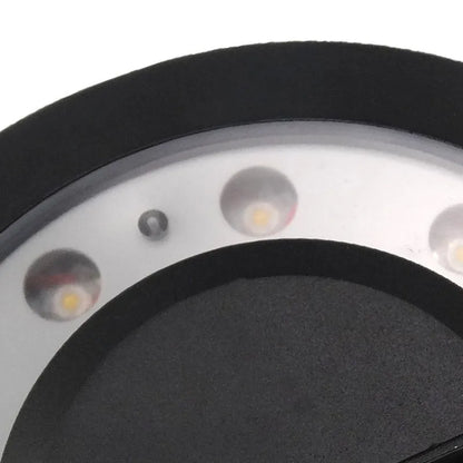 Irondale Minimalist Disc-Shaped Wall Lamp - Black Metal for Outdoor Corridor