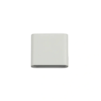 Irondale Minimalist Rectangular Outdoor Wall Lamp - Black Metal for Patio