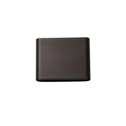 Irondale Minimalist Rectangular Outdoor Wall Lamp - Black Metal for Patio