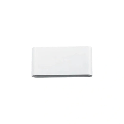 Irondale Minimalist Rectangular Outdoor Wall Lamp - Black Metal for Patio