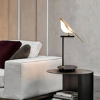 Modern Gold Bird Chandelier - Artistic Flying Swallows LED Pendant for High Ceiling & Living Room