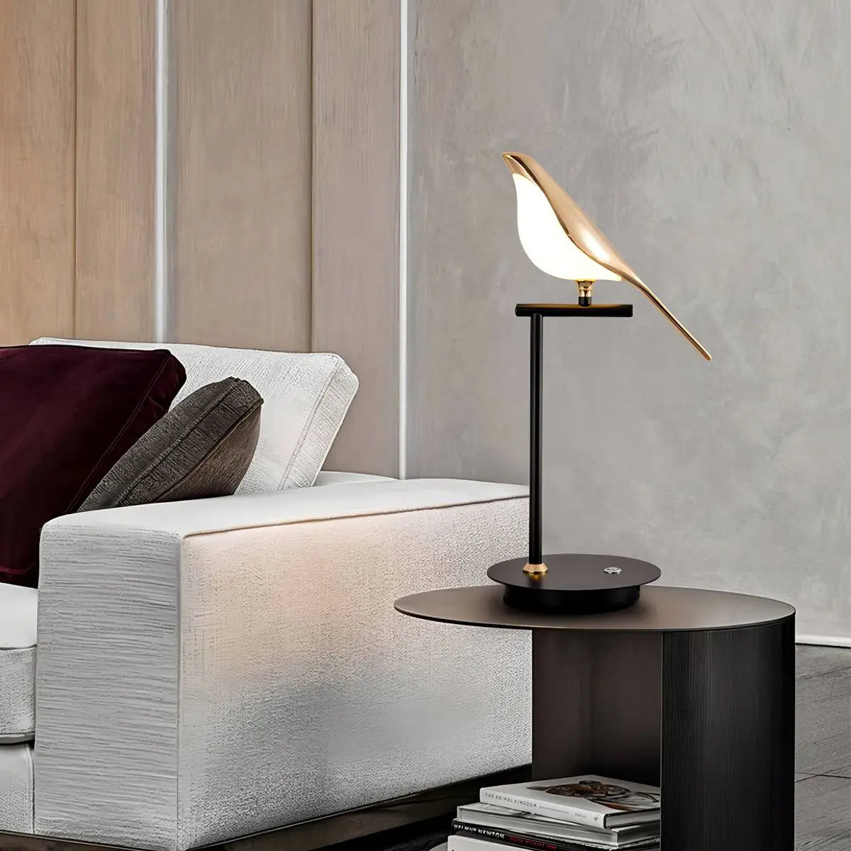 Modern Gold Bird Chandelier - Artistic Flying Swallows LED Pendant for High Ceiling & Living Room