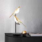 Modern Gold Bird Chandelier - Artistic Flying Swallows LED Pendant for High Ceiling & Living Room