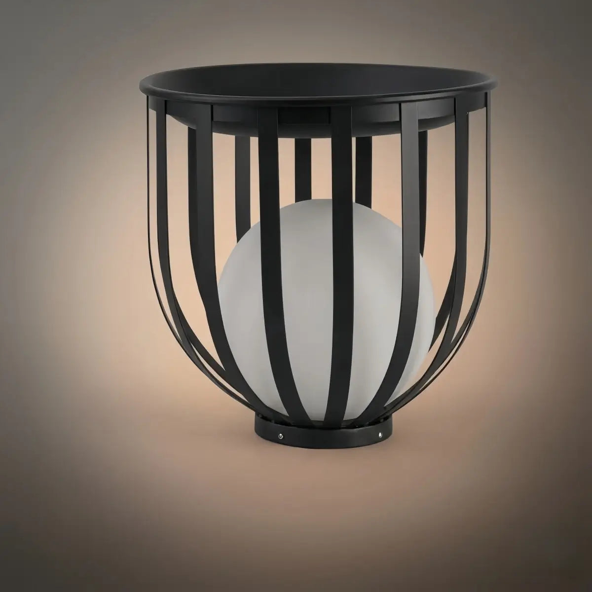 Nuvlight Modern Black Outdoor Floor Lamp