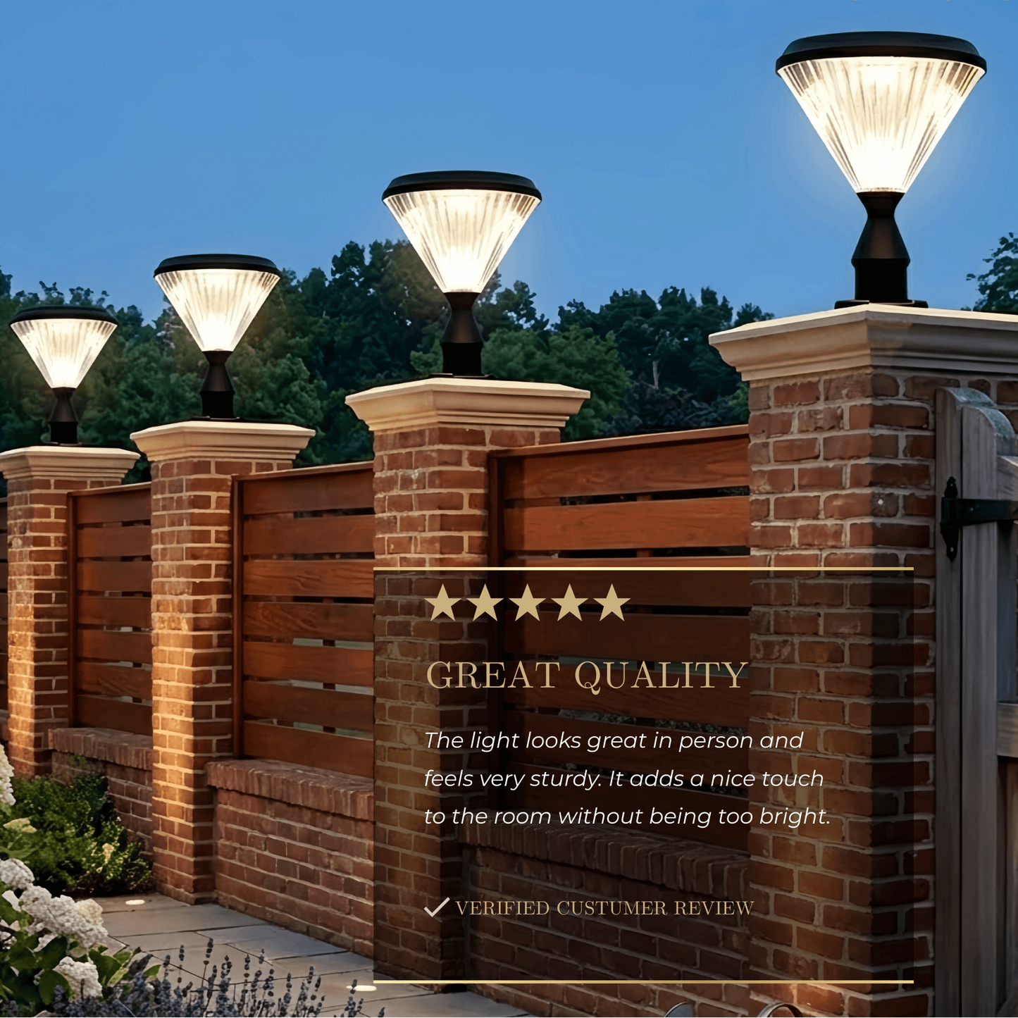 Arcato Modern Diamond Outdoor Pillar Light – Black Metal/Acrylic for Patio