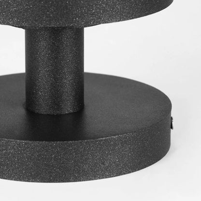 Vetro Modern Metal Outdoor Pillar Light/Pathway Light - Black Lantern Shape, Cylindrical