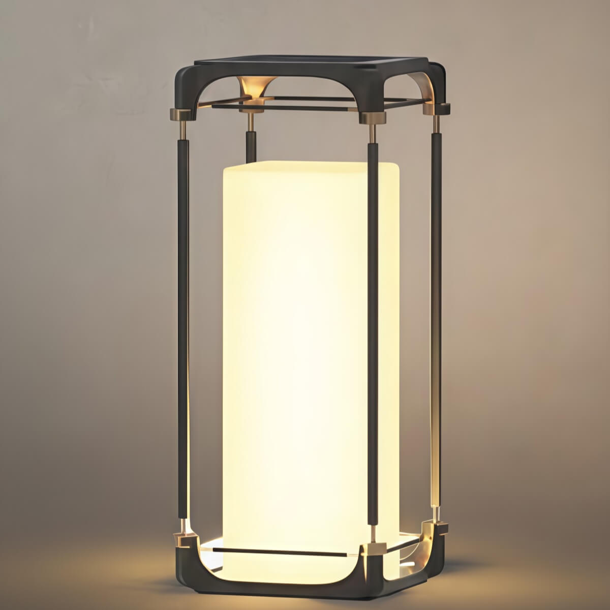 Nuvlight — Black Metal/Acrylic Lantern for Patio