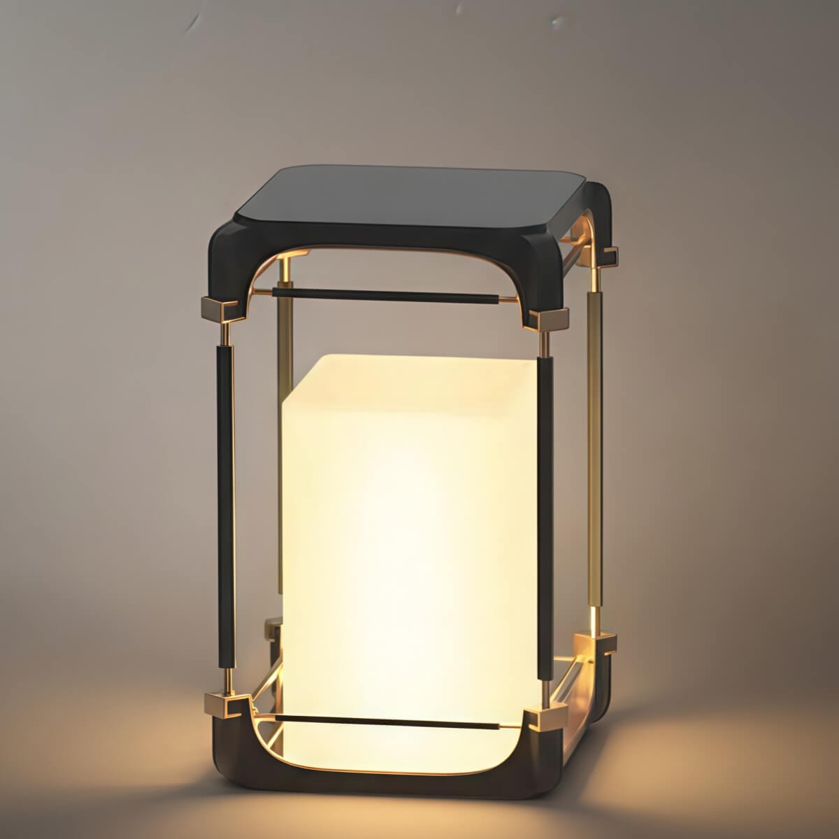 Nuvlight— Black Metal/Acrylic Lantern for Patio