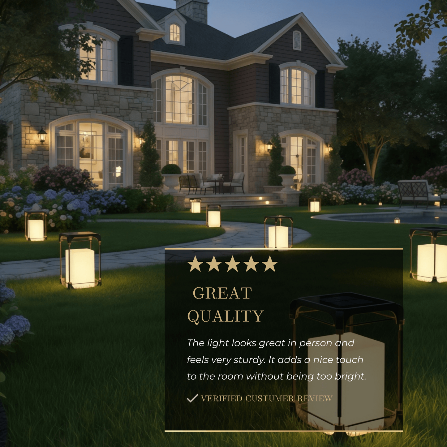 Arcato Modern Square Outdoor Floor Lamp — Black Metal/Acrylic Lantern for Patio