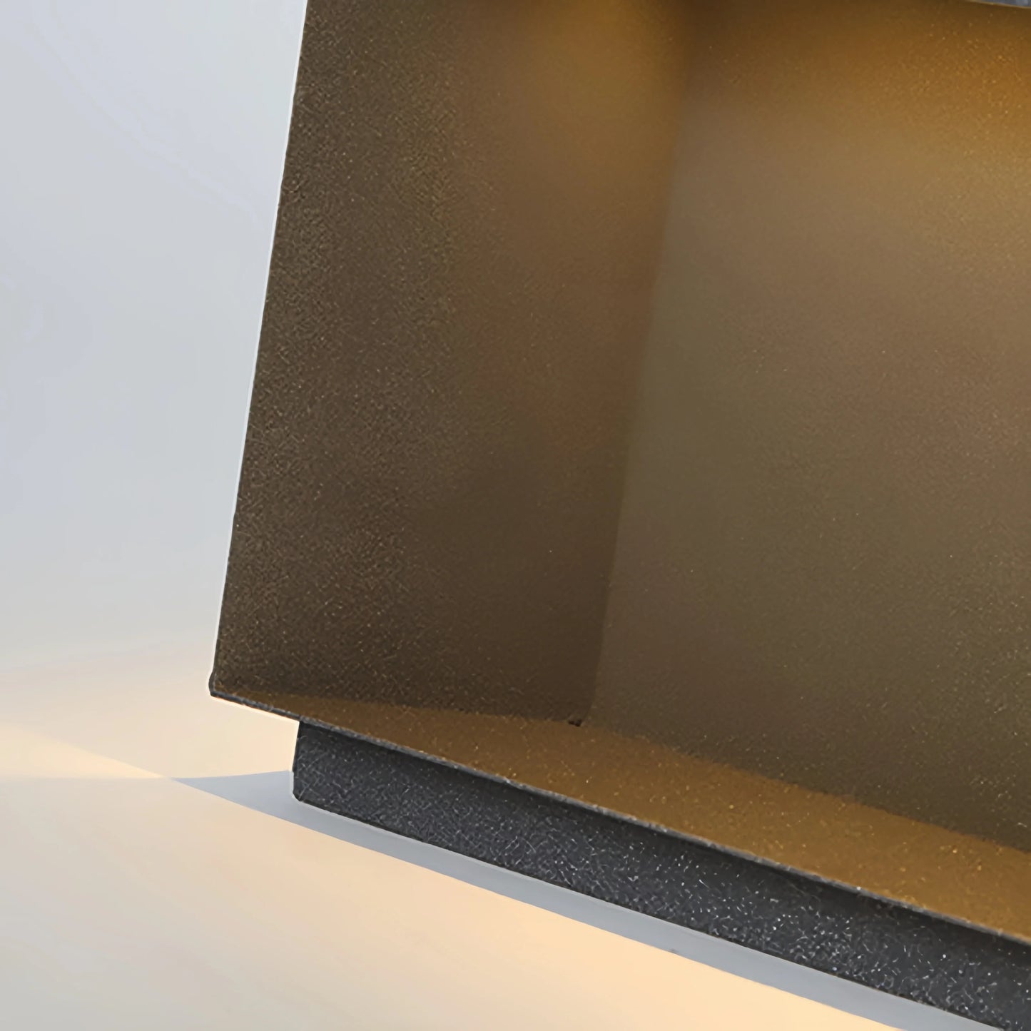 Arcato Modern Square Solar Outdoor Pillar Light - Black Metal for Garden