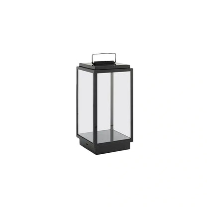 Nuvlight- Black Metal & Glass Rectangular Design for Garden