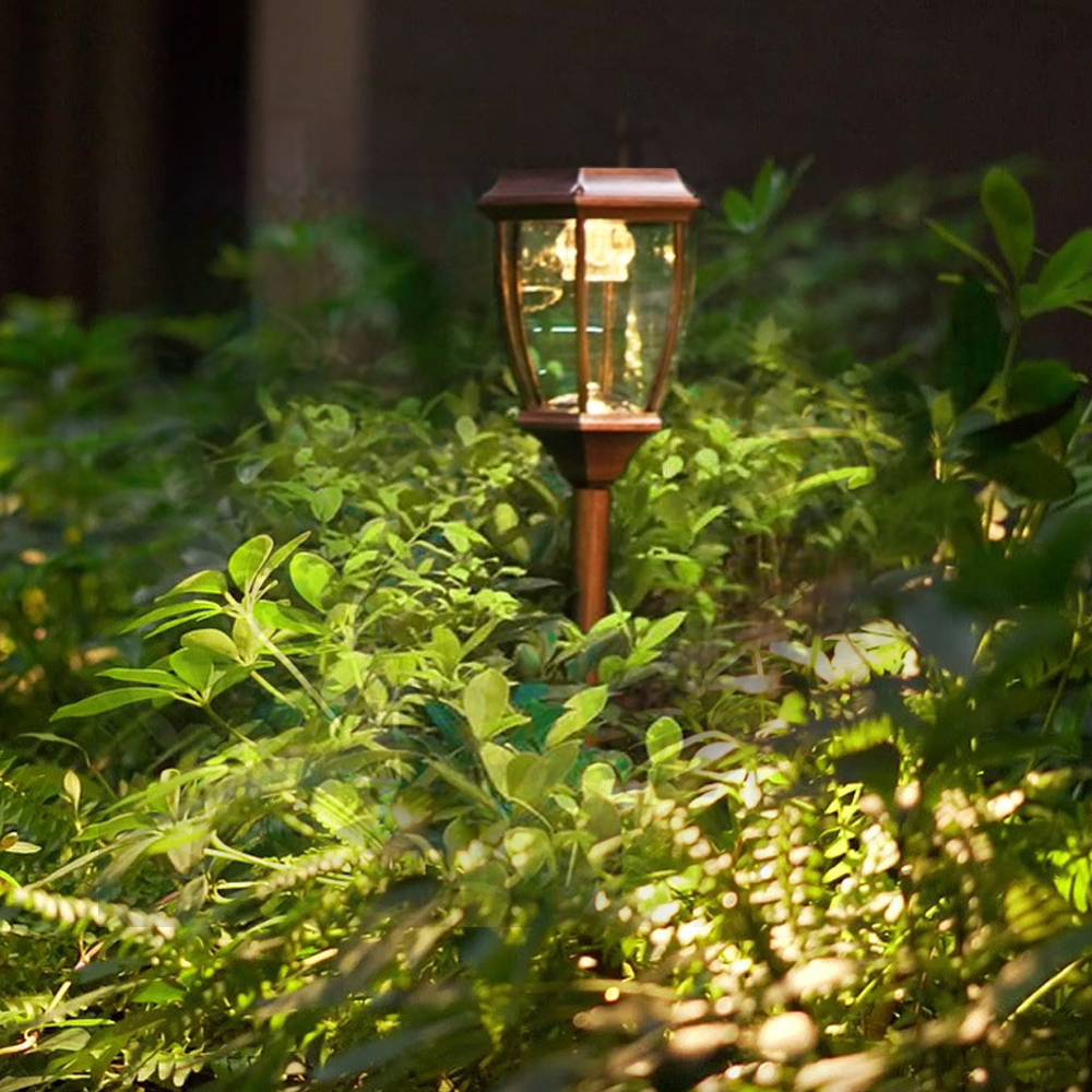 Irondale Industrial Outdoor Pathway Lights - Black Metal Irregular Design for Garden