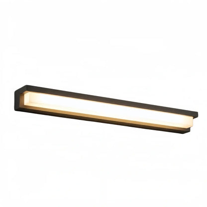 Arcato Modern Outdoor Wall Lamp - Black Metal & Acrylic Rectangular Design for Garden