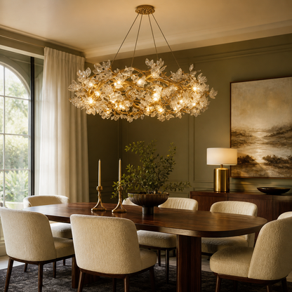 Petala Crystal Round Chandelier