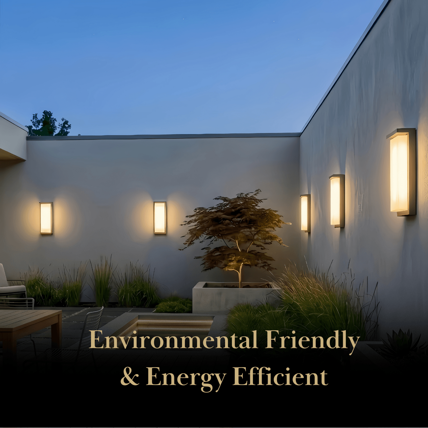 Irondale Modern Rectangular Outdoor Wall Lamp – Black Metal/Acrylic for Garden