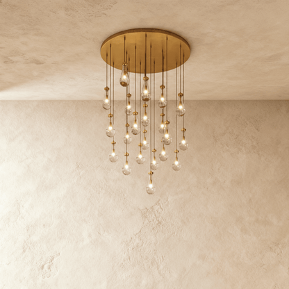 Nuvlight Pulcher Glass Tears Chandelier