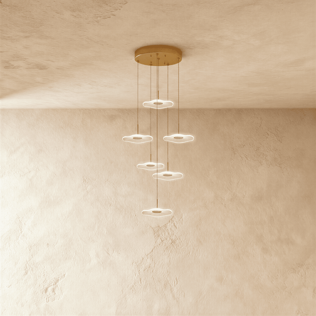 Nuvlight Rotasu Staircase Chandelier