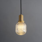 Nyx Modern Glass Pendant Light - Hand-Blown Hanging Lamp for Kitchen Island & Bar