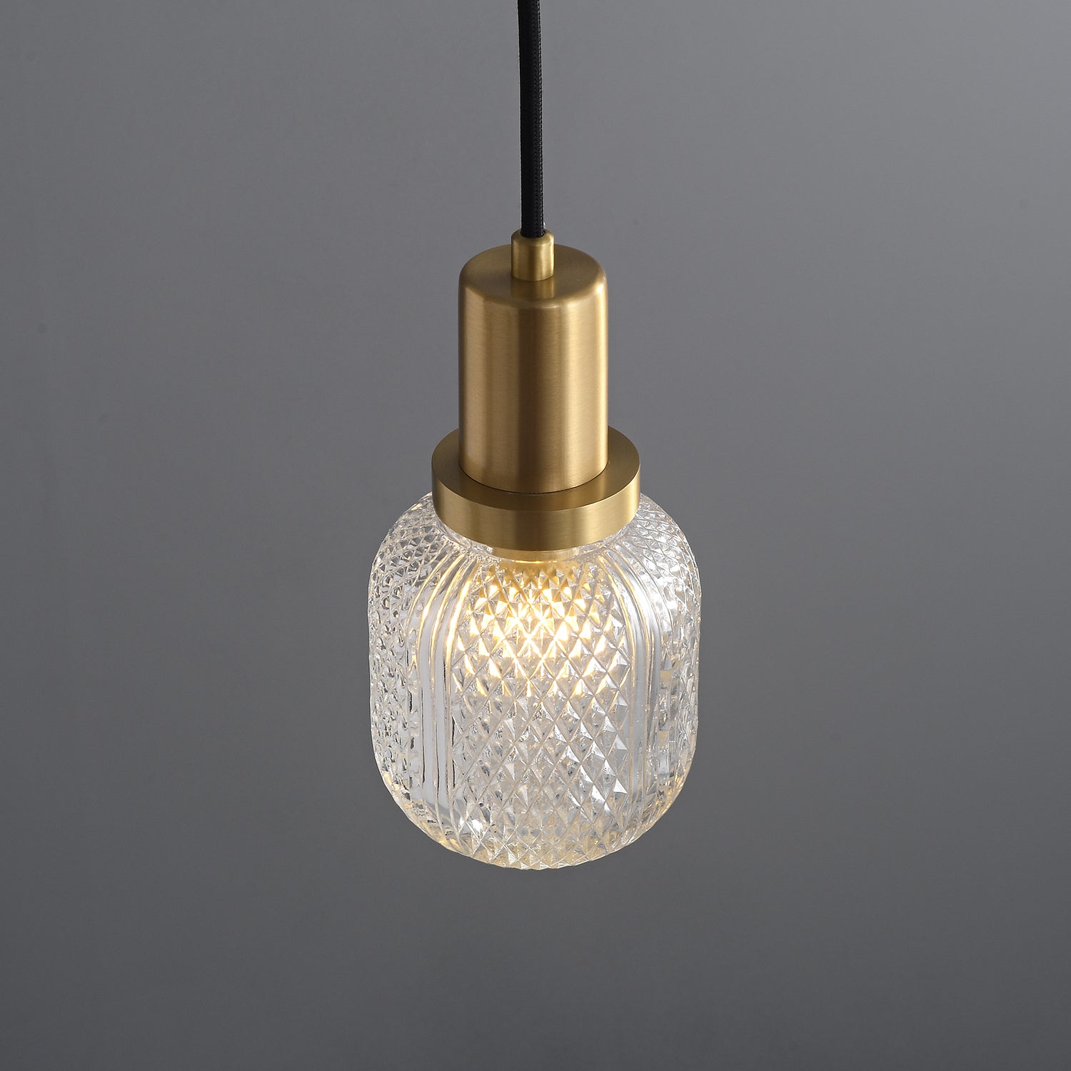 Nyx Modern Glass Pendant Light - Hand-Blown Hanging Lamp for Kitchen Island & Bar