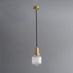 Nyx Modern Glass Pendant Light - Hand-Blown Hanging Lamp for Kitchen Island & Bar