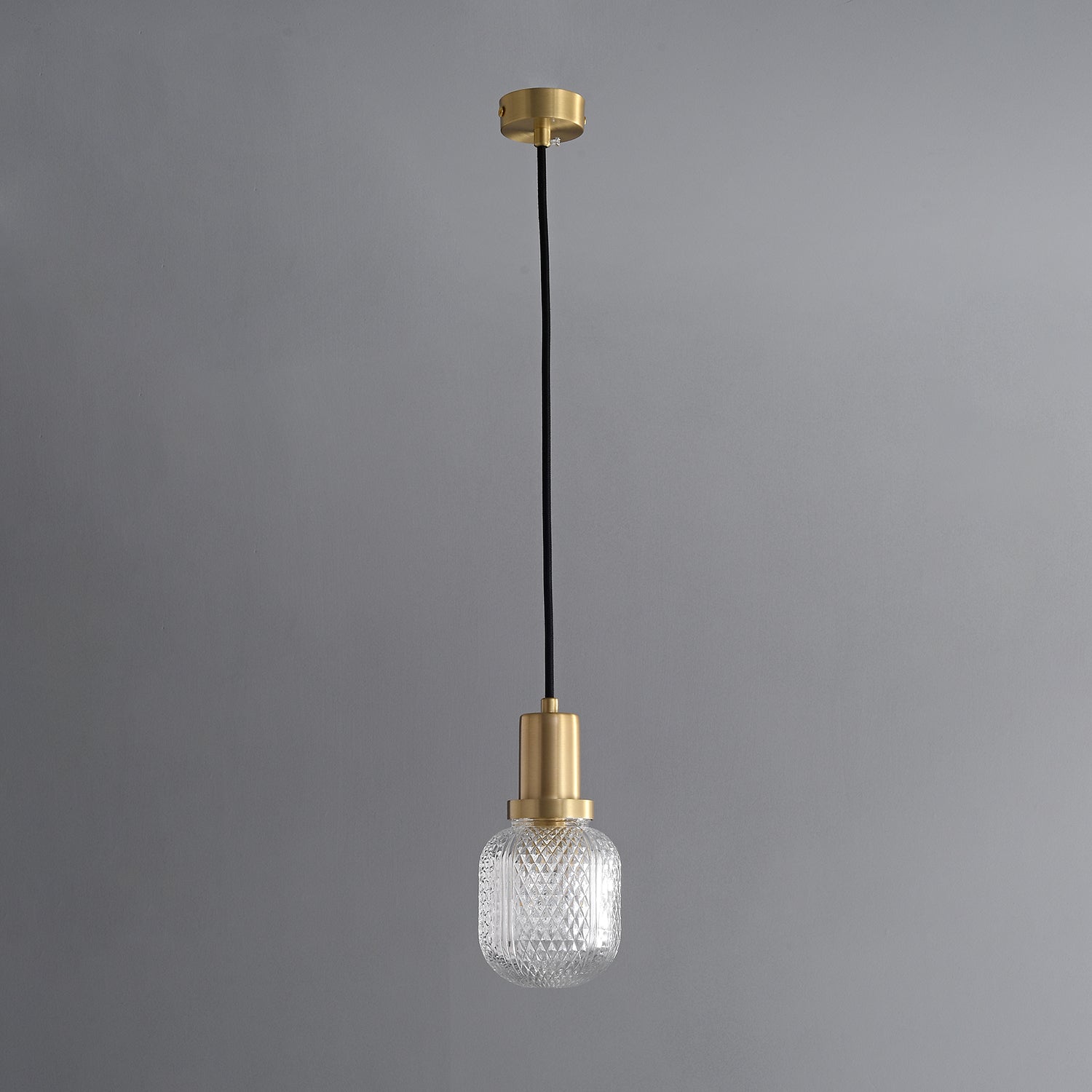 Nyx Modern Glass Pendant Light - Hand-Blown Hanging Lamp for Kitchen Island & Bar