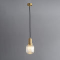 Nyx Modern Glass Pendant Light - Hand-Blown Hanging Lamp for Kitchen Island & Bar