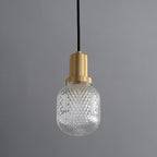 Nyx Modern Glass Pendant Light - Hand-Blown Hanging Lamp for Kitchen Island & Bar