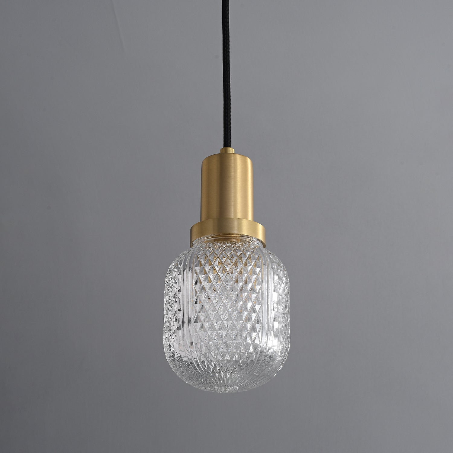 Nyx Modern Glass Pendant Light - Hand-Blown Hanging Lamp for Kitchen Island & Bar