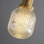 Nyx Modern Glass Pendant Light - Hand-Blown Hanging Lamp for Kitchen Island & Bar