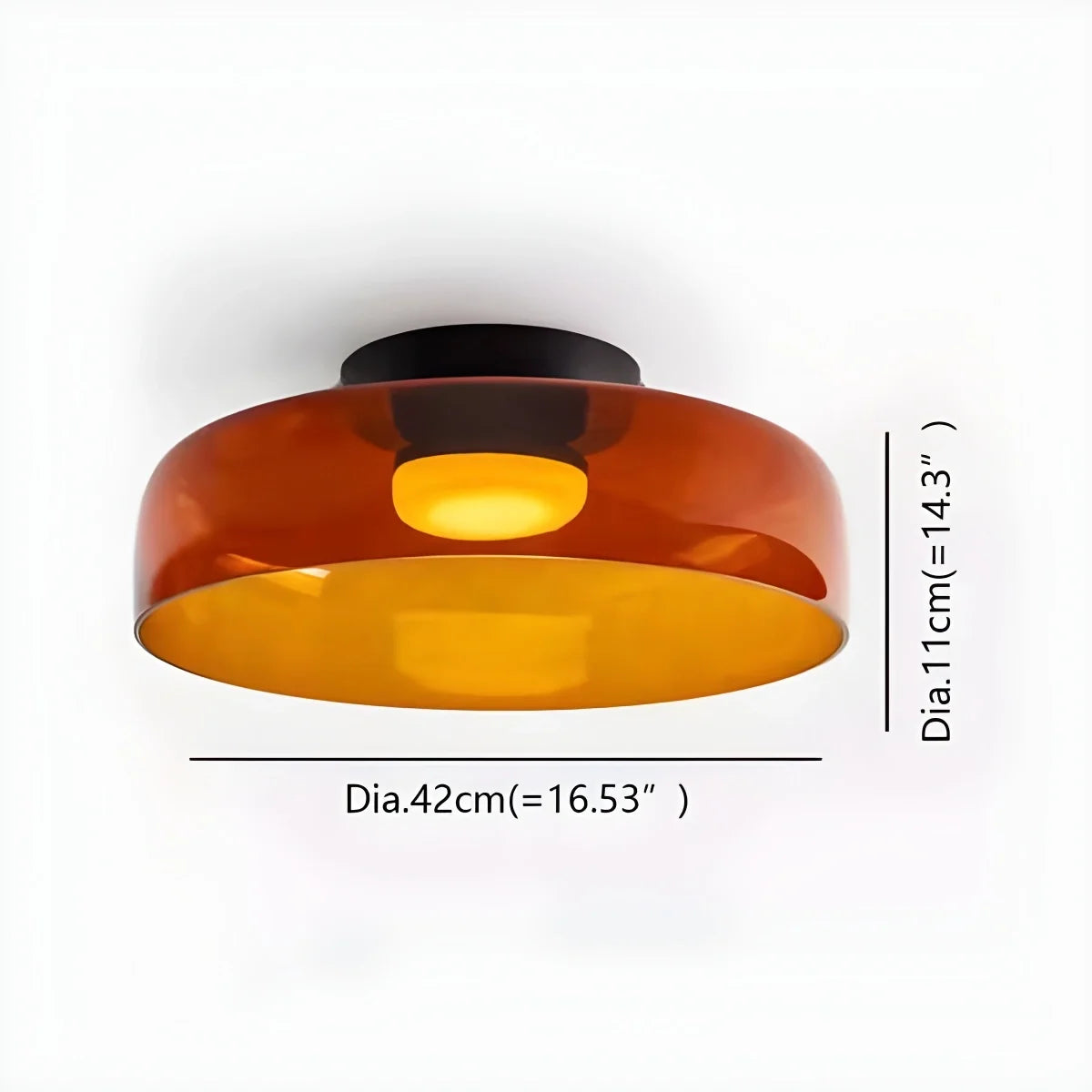 Nuvlight Colored Glass Ceiling Light