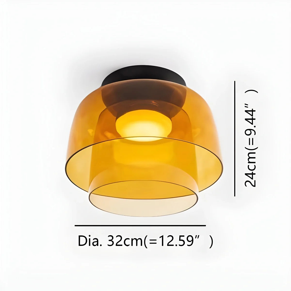 Nuvlight Colored Glass Ceiling Light