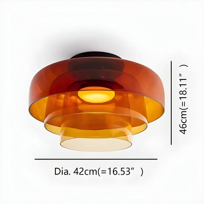 Nuvlight Colored Glass Ceiling Light