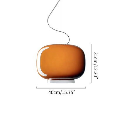 Tinted Glass Pendant Light for Kitchen Island