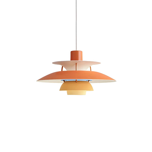 Orange nordic multi pendant light