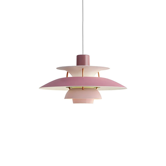 Pink Nordic multi pendant light