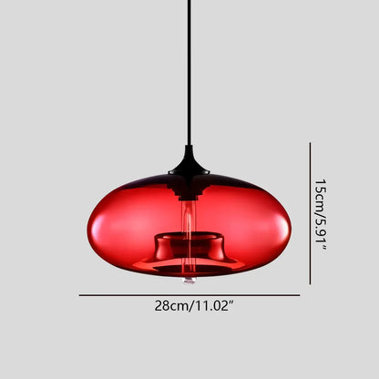 Nuvlight Hand-Blown Color Glass Pendant Light